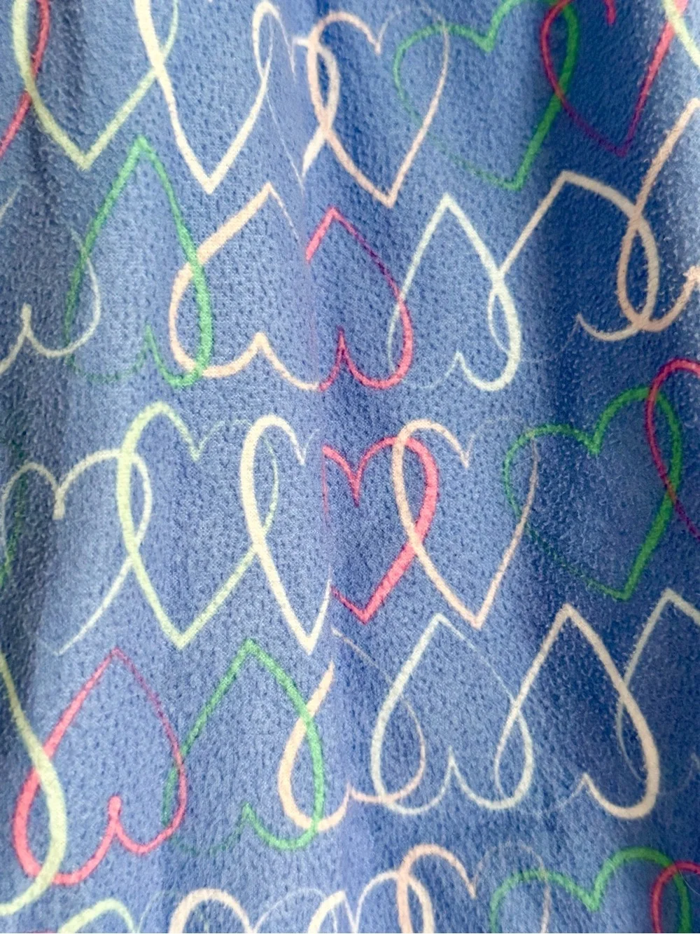 Calvin Klein Girls' Blue Heart Print Pajama Pants